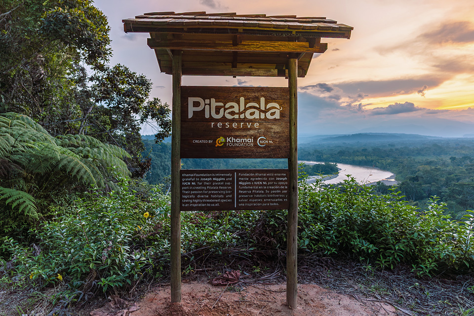 Image showing the wood sign of the Pitalala Reserve